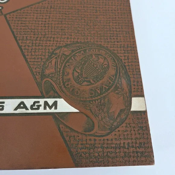 Aggieland Aggies 1956 Vintage Texas A&M University College Yearbook Table Decor - Picture 2 of 14